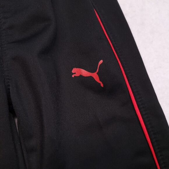 Puma Active Pull On Running Athletic Pants Toddler Boys Size 12M Black Red - Picture 4 of 8